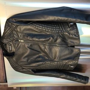 Women Fashion Motorcycle Jacket  - Faux Leather